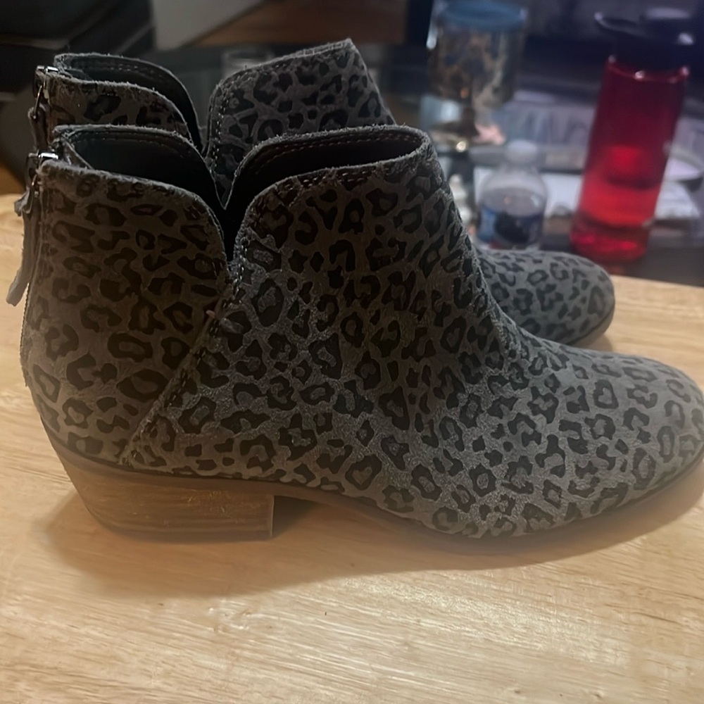 Women's Leopard Print Ankle Boots
